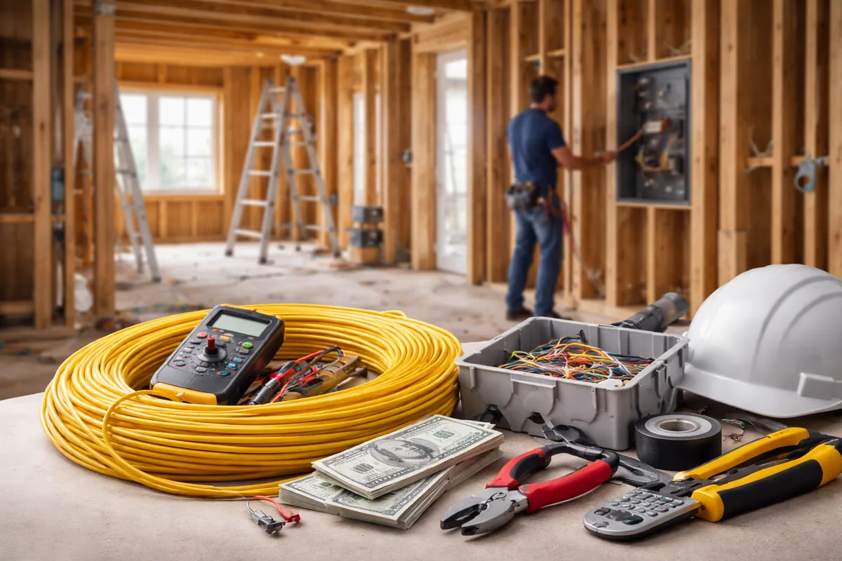 How much does it cost to rewire a 1,500 sq ft house
