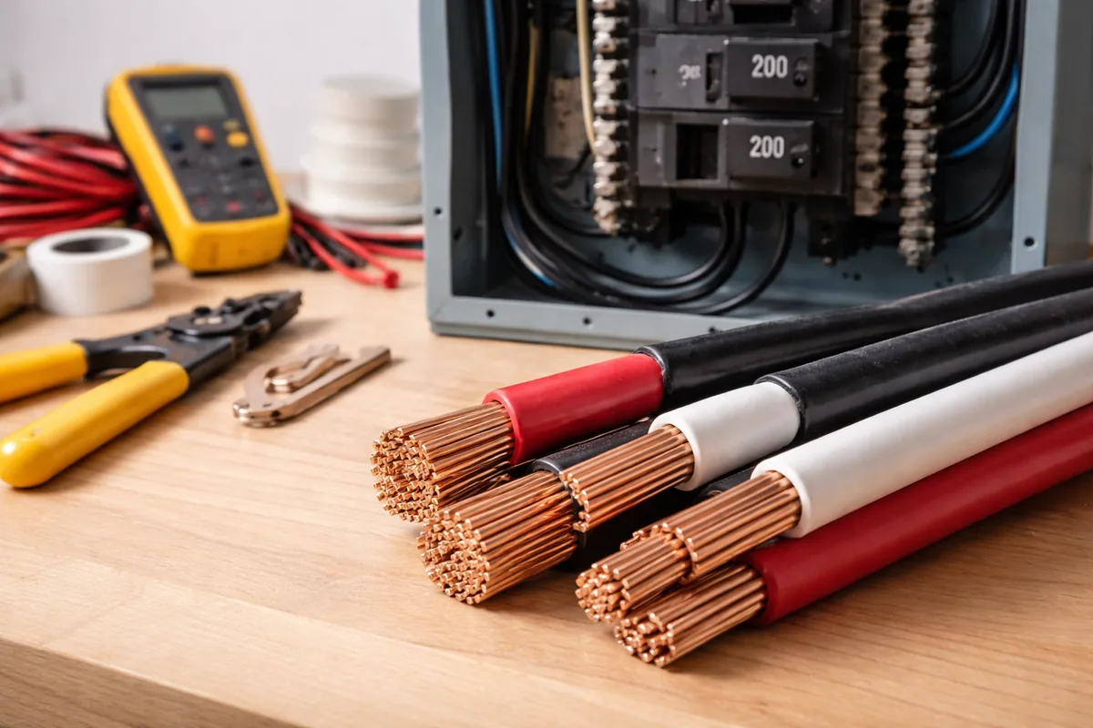 What size wire is needed for a 200 amp service